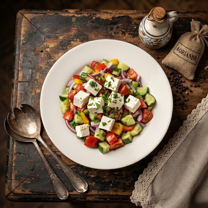 Insalata con formaggio dei balcani