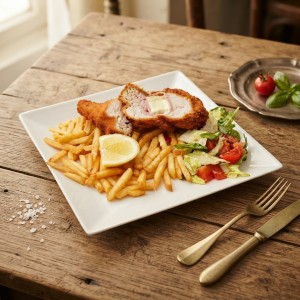 Fritto bistecca di pollo farcito