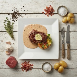 Bistecca di manzo con pepe
