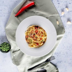 Spaghetti Aglio Olio s pančettou