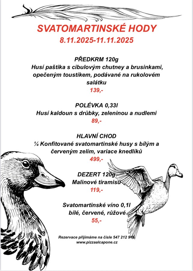 SVATOMARTINSKÉ HODY 8.11.2025 - 11.11.2025